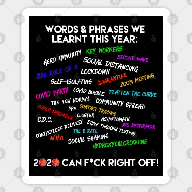 The Words and Phrases of 2020 Magnet by EmmaFifield